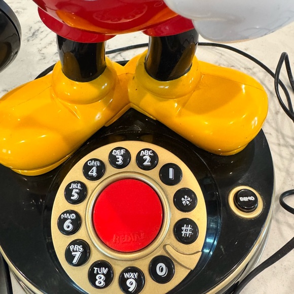 Vintage 1997 Disney Mickey Mouse Animated Talking Telephone Telemania Collectors - Picture 7 of 8